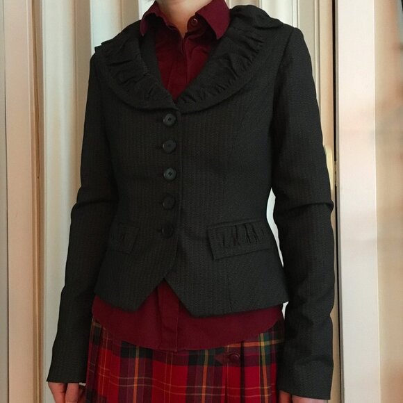 Vintage Y2K le chateau Victorian Steampunk Vest, Blazer and Shirt Set - Picture 3 of 15